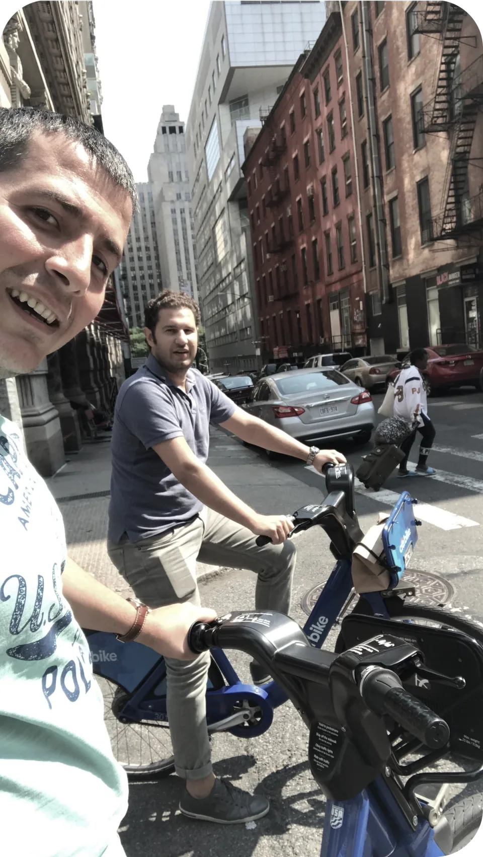 Eventpack co-founders Serhat Sarı Kavak and Kerem Baran in New York